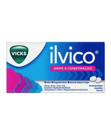 ILVICO GRIPE E CONSTIPAÇÃO - 20 COMPRIMIDOS