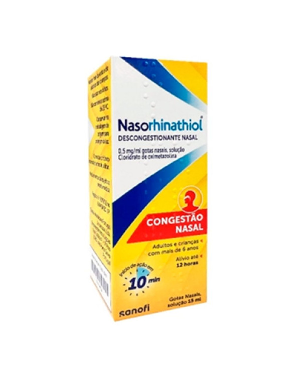 Nasorhinathiol 0,5mg/ml Gotas Nasais - 15ml