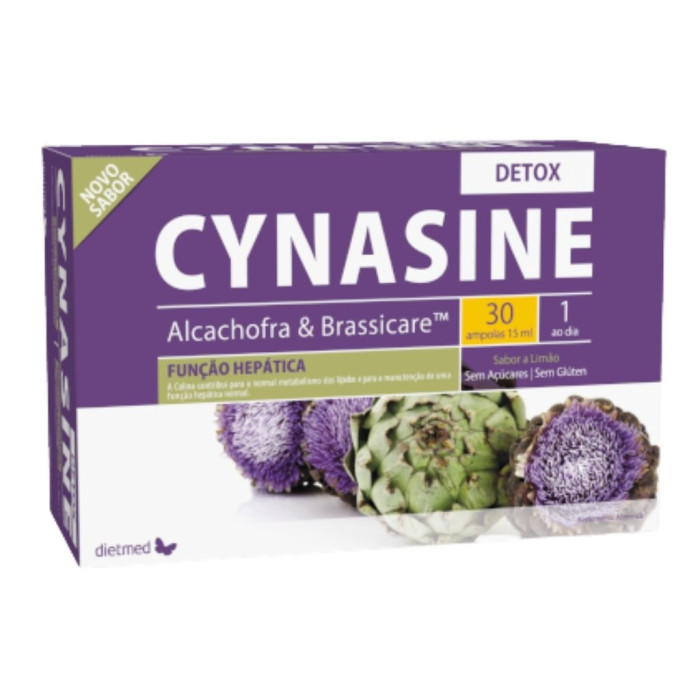 CYNASINE DETOX - ALCACHOFRA & BRASSICARE 30 AMPOLAS DIETMED