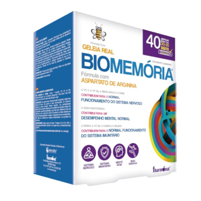 BIOMEMÓRIA – 40 AMPOLAS – FHARMONAT