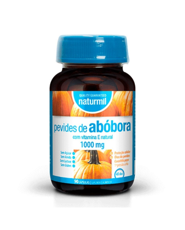 PEVIDES DE ABÓBORA 1000MG 90 CÁPSULA NATURMIL