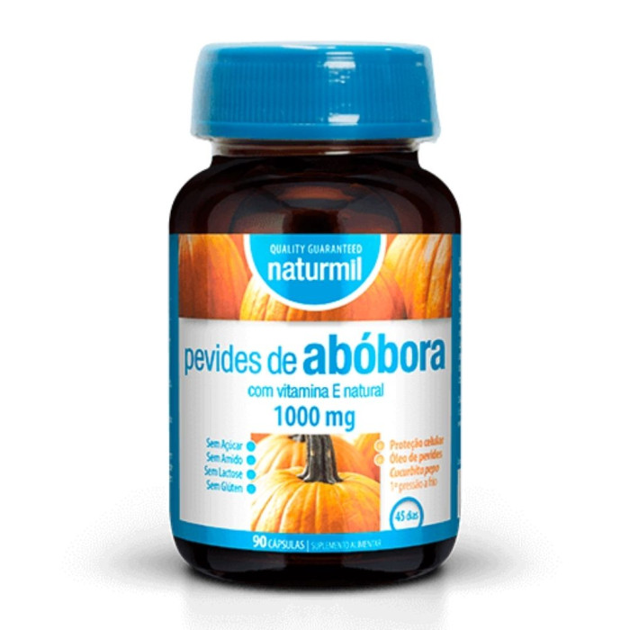 PEVIDES DE ABÓBORA 1000MG 90 CÁPSULA NATURMIL