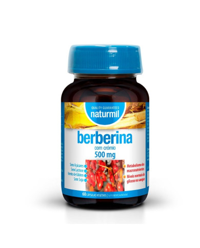 BERBERINA 500MG COM CRÓMIO 60CÁPSULAS NATURMIL