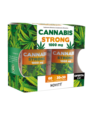 CANNABIS STRONG 1000MG 30+30CÁPSULAS NOVITY