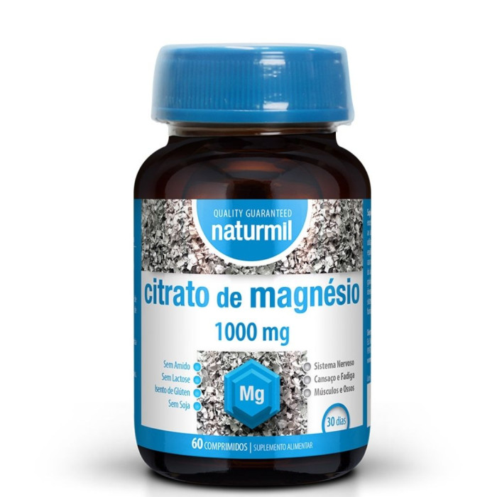 CITRATO DE MAGNÉSIO 1000MG 60 COMPRIMIDOS NATURMIL