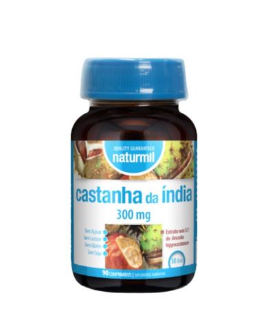 CASTANHA DA ÍNDIA 300MG 90 COMPRIMIDOS NATURMIL