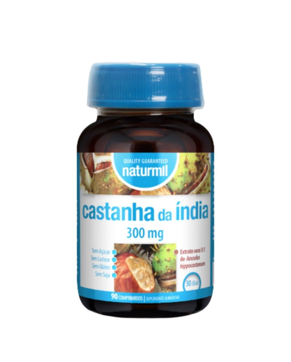 CASTANHA DA ÍNDIA 300MG 90 COMPRIMIDOS NATURMIL