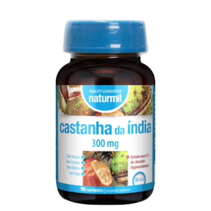 CASTANHA DA ÍNDIA 300MG 90 COMPRIMIDOS NATURMIL