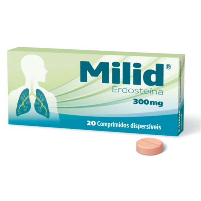 Milid 300 mg – 20 Comprimidos Dispersíveis