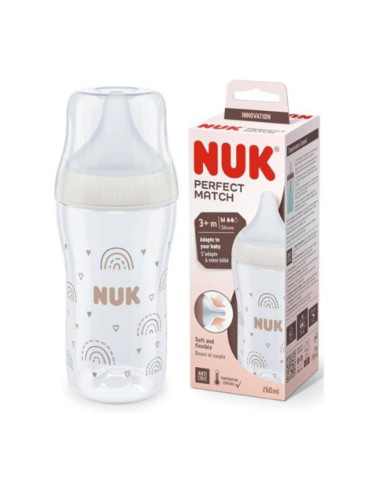 NUK PERFECT MATCH BIBERON ARCOÍRIS 260ML