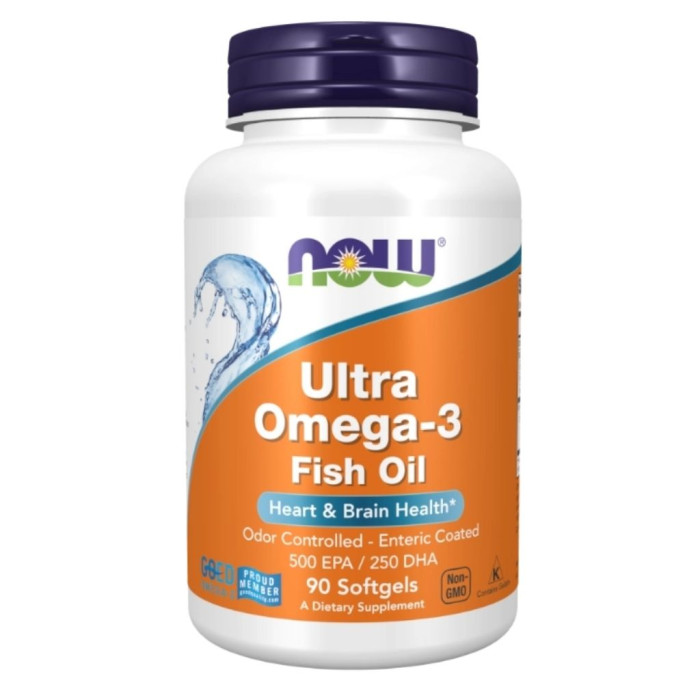 Ultra Omega 3 Fish Oil 500 EPA / 250 DHA – 90 cápsulas – Now
