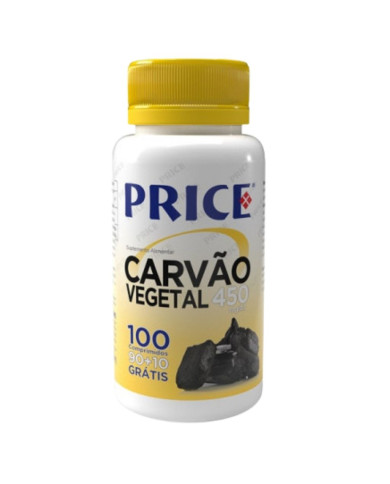 PRICE CARVÃO VEGETAL 450MG – 90+10 COMPRIMIDOS