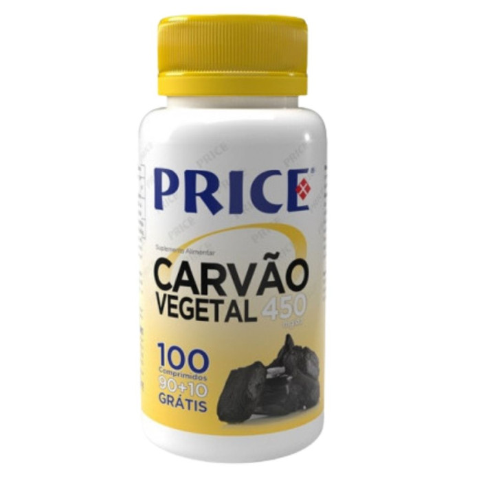 PRICE CARVÃO VEGETAL 450MG – 90+10 COMPRIMIDOS