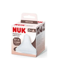 NUK PERFECT MATCH TETINA SILICONA TALLA XL (+6 meses) x2
