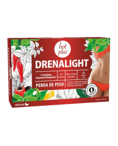 Drenalight Hot Plus – 20 ampollas – DietMed