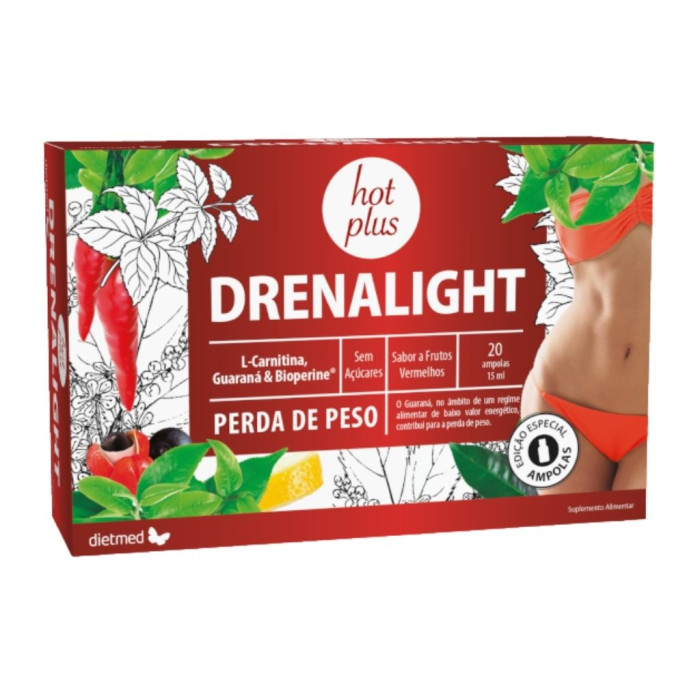 Drenalight Hot Plus – 20 ampollas – DietMed
