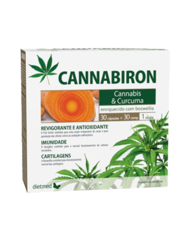CANNABIRON 3.0 CÁPSULAS + 30 COMPRIMIDOS DIETMED