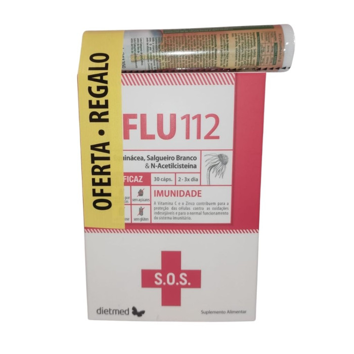 FLU 112 30 CÁPSULAS COM OFERTA PROPOTUSS 20 PASTILHAS DIETMED