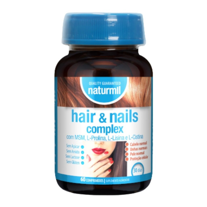 COMPLEJO PARA CABELLO Y UÑAS CON MSM– 60 COMPRIMIDOS – NATURMIL