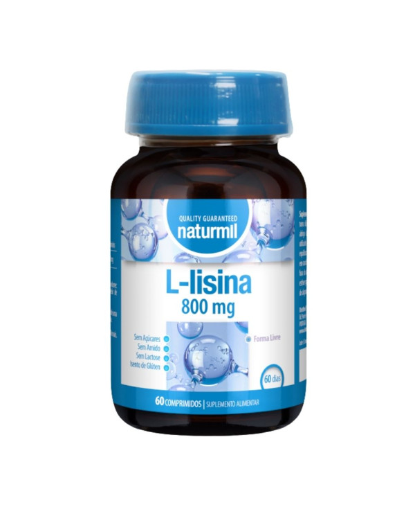 L-LISINA 800MG - 60 COMPRIMIDOS NATURMIL