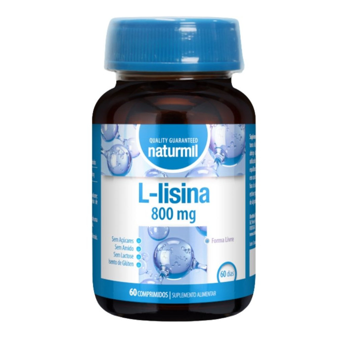 L-LISINA 800MG - 60 COMPRIMIDOS NATURMIL