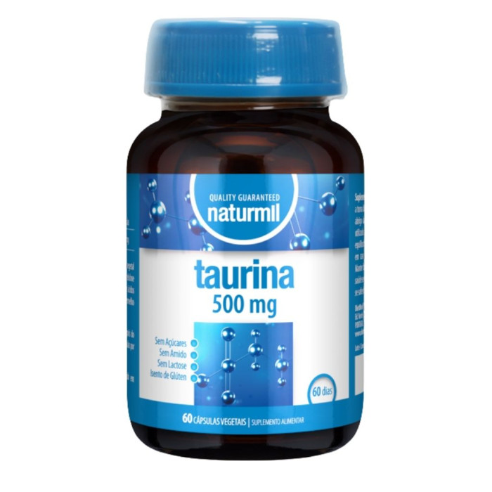 TAURINA 500MG 60 CÁPSULAS NATURMIL