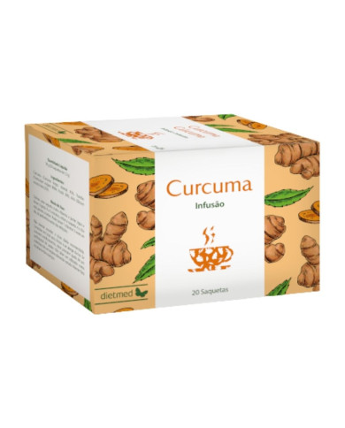 CHÁ DE CURCUMA 20 SAQUETAS  DIETMED