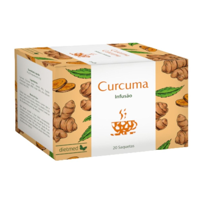CHÁ DE CURCUMA 20 SAQUETAS  DIETMED