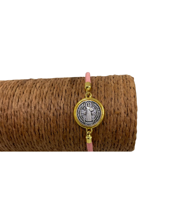 PULSEIRA ROSA DE PROTEÇÃO SÃO BENTO AJUSTÁVEL 1 UNIDAD