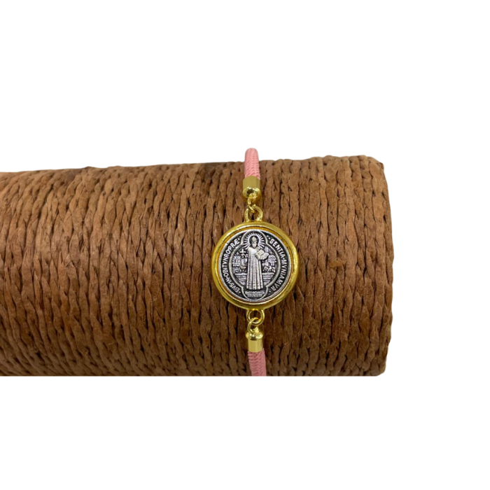 PULSEIRA ROSA DE PROTEÇÃO SÃO BENTO AJUSTÁVEL 1 UNIDAD