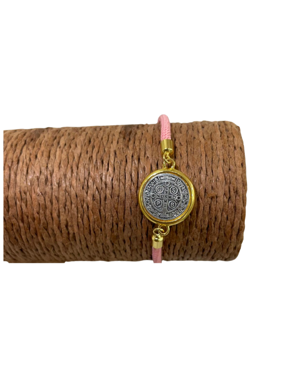 PULSEIRA ROSA DE PROTEÇÃO SÃO BENTO AJUSTÁVEL 1 UNIDAD