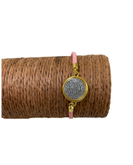 PULSEIRA ROSA DE PROTEÇÃO SÃO BENTO AJUSTÁVEL 1 UNIDAD