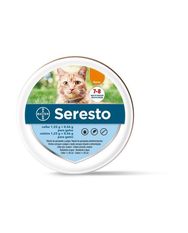 SERESTO COLEIRA GATO CONTRA PULGAS E CARRAÇAS.