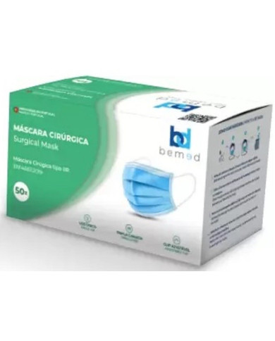 Máscaras Cirúrgicas Bemed Tipo II 50 unid.
