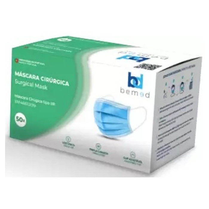 Máscaras Cirúrgicas Bemed Tipo II 50 unid.