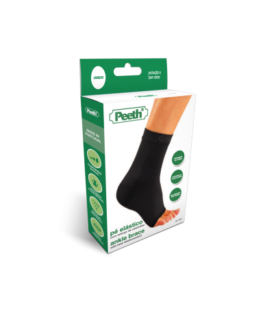 PEETH PÉ ELÁSTICO COM REFORÇO DE CALCANHAR TAM 4 PRETO