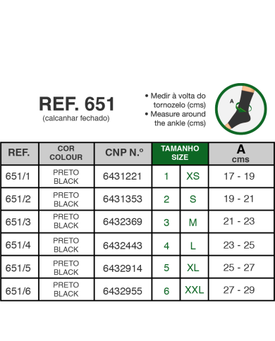 PEETH PÉ ELÁSTICO COM REFORÇO DE CALCANHAR TAM 4 PRETO