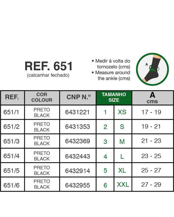 PEETH PÉ ELÁSTICO COM REFORÇO DE CALCANHAR TAM 4 PRETO