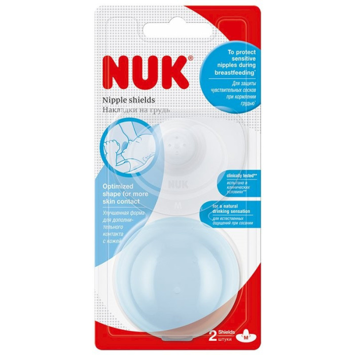 NUK PROTETORES SEIOS SILICONE M - 2 UN.