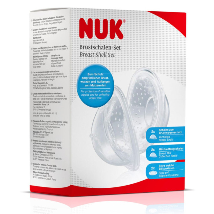 NUK KIT DE CONCHAS PARA O PEITO 6 UNID