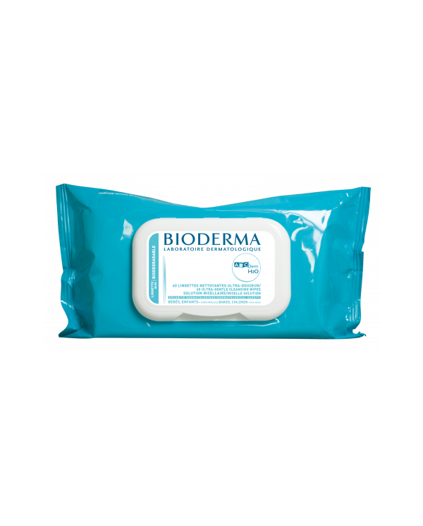 BIODERMA ABCDERM H2O TOALHETES X 60 uni