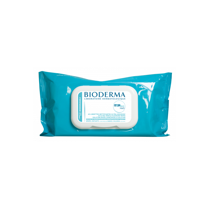 BIODERMA ABCDERM TOALLITAS H2O X 60 unid