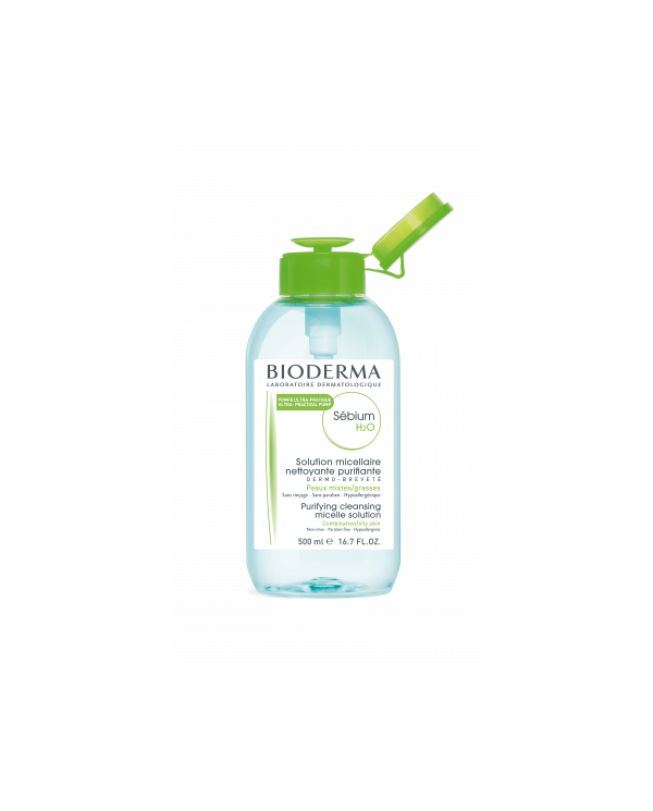 BIODERMA SÉBIUM H2O ÁGUA MICELAR 500ML PUMP REVERSE