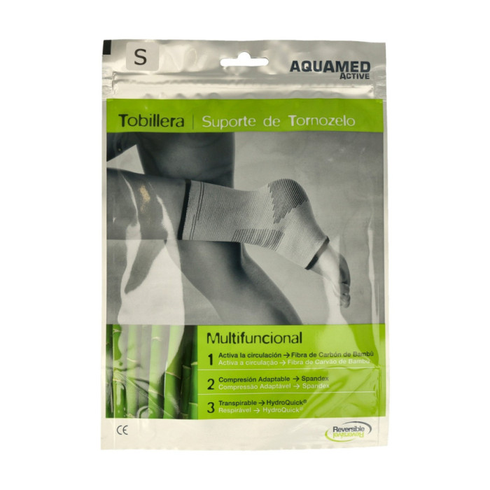 Aquamed Active Suporte Elástico Tornozelo S