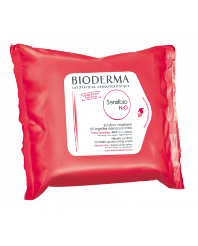 BIODERMA SENSIBIO H2O TOALLITAS AGUA MICELAR X25
