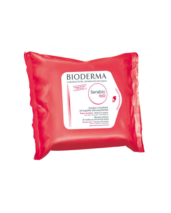 BIODERMA SENSIBIO H2O TOALLITAS AGUA MICELAR X25