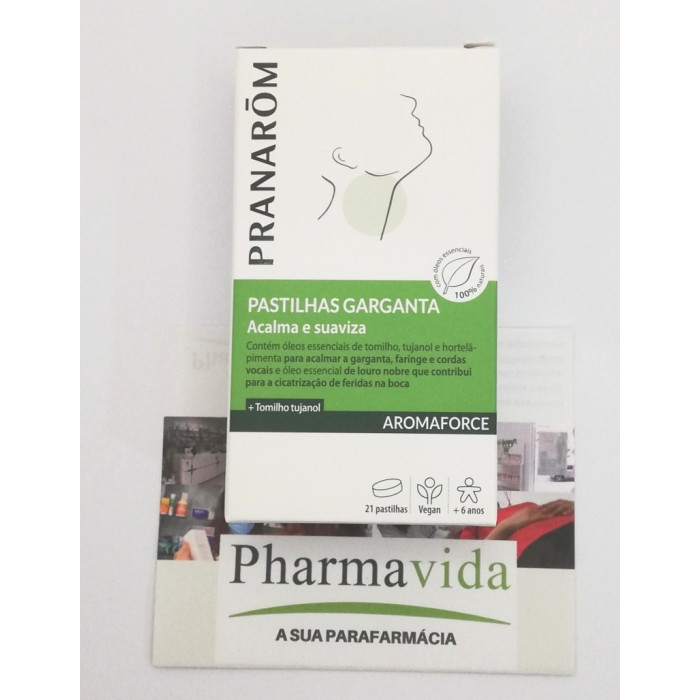 PRANAROM AROMAFORCE PASTILLAS PARA LA GARGANTA - 21 PASTILLAS