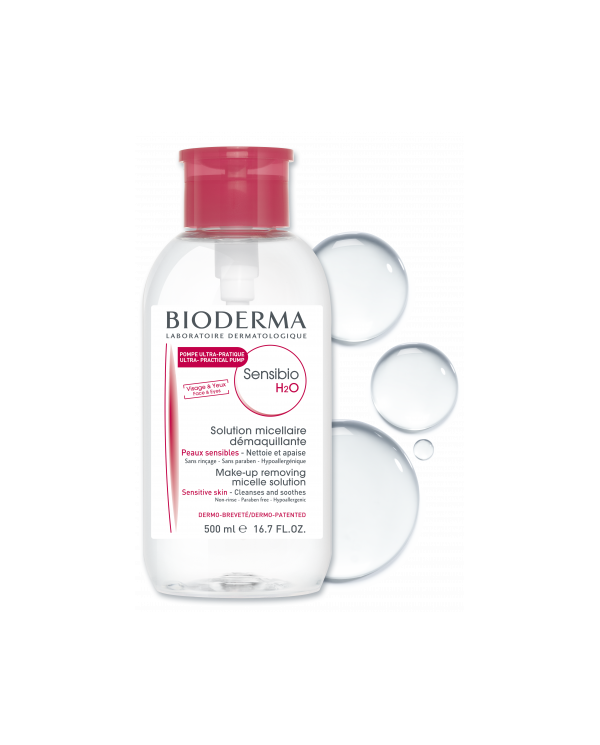 BIODERMA SENSIBIO H2O ÁGUA MICELAR PUMP 500ML