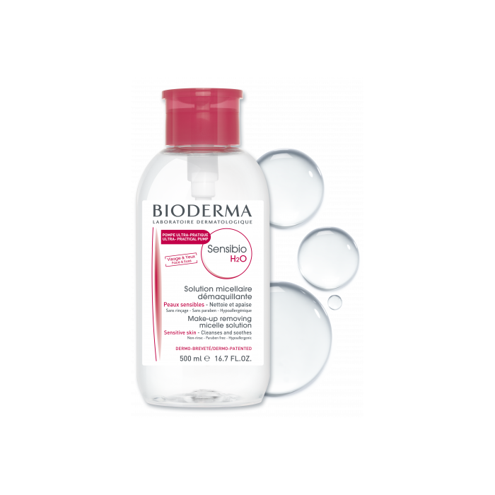 BIODERMA SENSIBIO H2O PUMP AGUA MICELAR 500ML