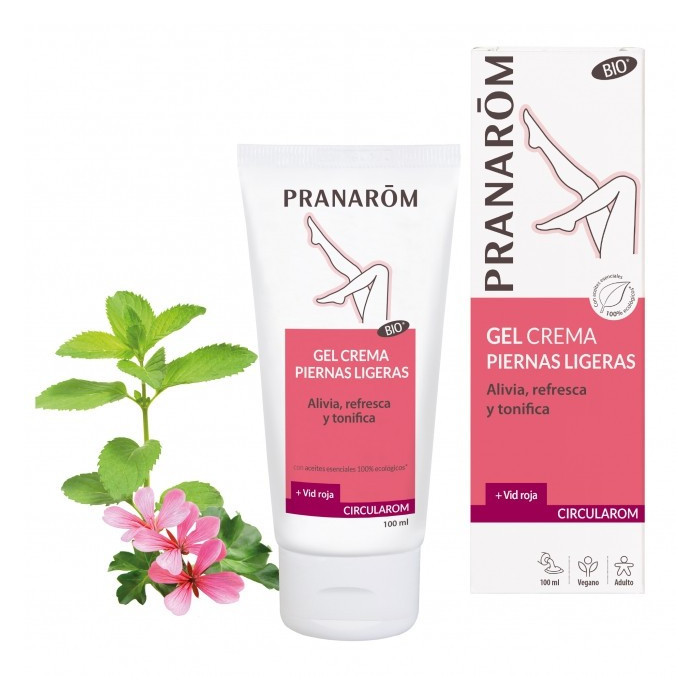 PRANAROM CIRCULAROM  Creme de gel - Pernas Leves - 100 ml
